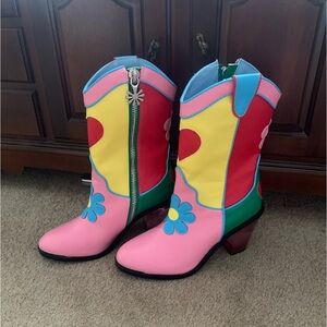 Delia’s by dolls kill free luv nation colorblock cowboy boots
